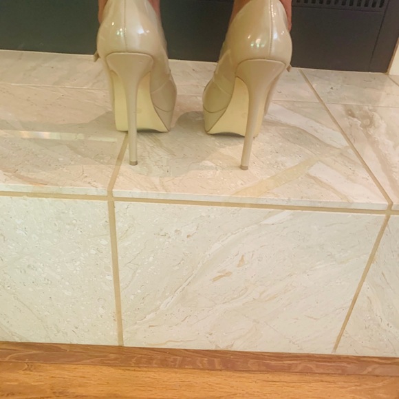 Cathy Jean Mary Jane Platform Heels - Nude - Picture 4 of 10